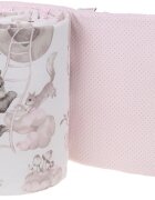 BabyMam Aparatoare laterala pentru patut copii reversibila dimensiune 180 x 30 cm model Sleepy Bears Pink