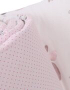 BabyMam Aparatoare laterala pentru patut copii reversibila dimensiune 180 x 30 cm model Sleepy Bears Pink