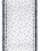 BabyMam Cearceaf cu banda elastica 160x80 cm Grey Fluff