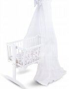 BabyMam Cearceaf cu banda elastica pentru pat copii 100 bumbac dimensiune 90 x 40 cm Grey Feathers