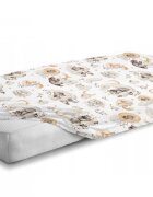 BabyMam Cearceaf cu banda elastica pentru pat copii 100 bumbac dimensiune 90 x 40 cm Sleepy Bears