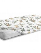 BabyMam Cearceaf cu banda elastica pentru pat copii dimensiune 120 x 60 cm 100 bumbac Africa
