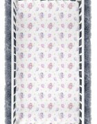 BabyMam Cearceaf cu banda elastica pentru pat copii dimensiune 120 x 60 cm 100 bumbac Fairies