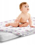 BabyMam Cearceaf cu banda elastica pentru pat copii dimensiune 120 x 60 cm 100 bumbac Fairies