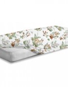 BabyMam Cearceaf cu banda elastica pentru pat copii dimensiune 120 x 60 cm 100 bumbac Forest Animals