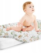 BabyMam Cearceaf cu banda elastica pentru pat copii dimensiune 120 x 60 cm 100 bumbac Forest Animals