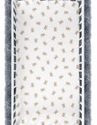 BabyMam Cearceaf cu banda elastica pentru pat copii dimensiune 120 x 60 cm 100 bumbac Teddy