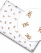 BabyMam Cearceaf cu banda elastica pentru pat copii dimensiune 120 x 60 cm 100 bumbac Teddy