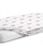 BabyMam Cearceaf cu banda elastica pentru pat copii dimensiune 120 x 60 cm 100 bumbac Unicorn