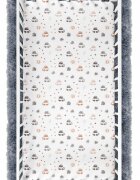 BabyMam Cearceaf cu banda elastica pentru pat copii dimensiune 140 x 70 cm 100 bumbac Cars