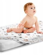 BabyMam Cearceaf cu banda elastica pentru pat copii dimensiune 140 x 70 cm 100 bumbac Cars