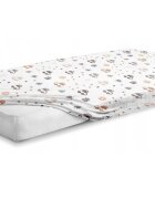 BabyMam Cearceaf cu banda elastica pentru pat copii dimensiune 140 x 70 cm 100 bumbac Cars