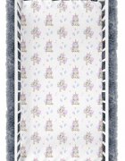 BabyMam Cearceaf cu banda elastica pentru pat copii dimensiune 140 x 70 cm 100 bumbac Happy Unicorn