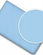 BabyMam Cearceaf cu banda elastica pentru pat copii dimensiune 140 x 70 cm 100 bumbac simply blue