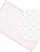 BabyMam Cearceaf cu banda elastica pentru pat copii dimensiune 140x70 cm 100 bumbac light dots