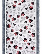 BabyMam Cearceaf cu banda elastica pentru pat copii dimensiune 160 x 80 cm 100 bumbac Minnie Mouse