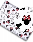 BabyMam Cearceaf cu banda elastica pentru pat copii dimensiune 160 x 80 cm 100 bumbac Minnie Mouse