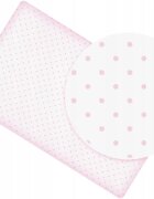 BabyMam Cearceaf cu banda elastica pentru pat copii dimensiune 160 x 80 cm 100 bumbac Pink Dots