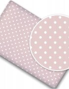BabyMam Cearceaf cu banda elastica pentru pat copii dimensiune 160x80 cm 100 bumbac pinkdots