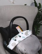 BabyMam Paturica pentru copii Safari realizata cu doua fete din bumbac si din plus pufos dimensiune 75 x 50 cm
