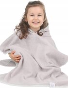 BabyMam Poncho de baie cu gluga 126x60cm Gri