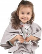 BabyMam Poncho de baie cu gluga 126x60cm Gri