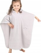 BabyMam Poncho de baie cu gluga 126x60cm Gri