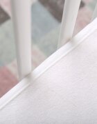 BabyMam Protectie impermeabila pentru saltea cu benzi elastice de fixare la colturi lavabila antialergica si anti-acarieni dimensiune 120 x 60 cm white