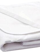BabyMam Protectie impermeabila pentru saltea cu benzi elastice de fixare la colturi lavabila antialergica si anti-acarieni dimensiune 120 x 60 cm white