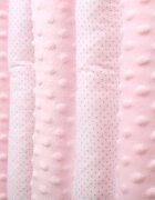 BabyMam Set 20 de protectii individuale pentru patut copii o parte 100 bumbac si cealalta parte din minky moale fixare cu benzi velcro Pink