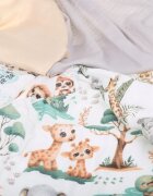 BabyMam Set 5 scutece multifunctionale pentru copii Jungle of Dreams 60 x 80 cm din bumbac tetra 100