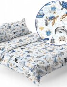 BabyMam Set lenjerie de pat cu 2 piese 140x200cm Blue Ocean