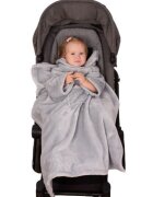 BABYMATEX Patura pentru bebelusi cu maneci Kangoo mini 70x90 cm Grey