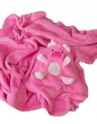 BABYMATEX Paturica din plus cu mascota Piggy Pink 04