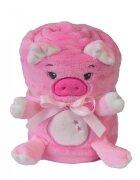 BABYMATEX Paturica din plus cu mascota Piggy Pink 04