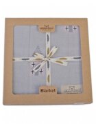 BABYMATEX Paturica pentru bebelusi Baby Matex Bamboo Baby Blanket 80x100 cm Grey 03