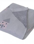 BABYMATEX Paturica pentru bebelusi Baby Matex Bamboo Baby Blanket 80x100 cm Grey 03