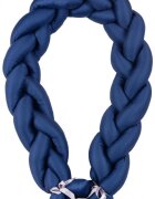 BABYMATEX Protectie laterala din bumbac Bumper impletit The Braid Navy 2 m inaltime 16 cm material exterior din bumbac satinat umplutura antialergica din fibre siliconate