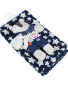 BABYMATEX Set paturica Carol Baby Blanket si jucarie de plus Lion 04