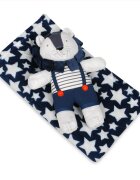 BABYMATEX Set paturica Carol Baby Blanket si jucarie de plus Lion 04