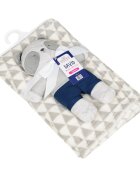 BABYMATEX Set paturica Carol Baby Blanket si jucarie de plus Tomcat 03