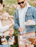 BABYMOOV Incalzitor de biberoane Moov Feed portabil si reincarcabil Mineral Beige