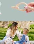 BABYMOOV Lingurita bebe 2 in 1 din silicon pentru diversificare si dentitie