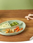 BABYMOOV Lingurita bebe 2 in 1 din silicon pentru diversificare si dentitie