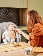 BABYMOOV Lingurita bebe 2 in 1 din silicon pentru diversificare si dentitie