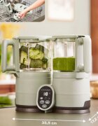 BABYMOOV Robot multifunctional Nutribaby Glass 4 in 1 din sticla si otel inoxidabil Celadon Green