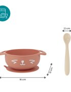 BABYMOOV Set de hranire Taste Isy din silicon Vulpita
