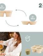 BABYMOOV Set recipiente din silicon si feeder pentru bebelusi