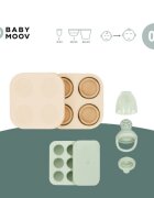 BABYMOOV Set recipiente din silicon si feeder pentru bebelusi