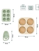 BABYMOOV Set recipiente din silicon si feeder pentru bebelusi